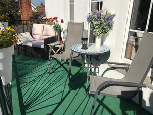 Ferienwohnung - S&uuml;dbalkon - Pension Spreewaldengel